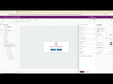 Create a Reusable Delete Confirmation Popup in PowerApps