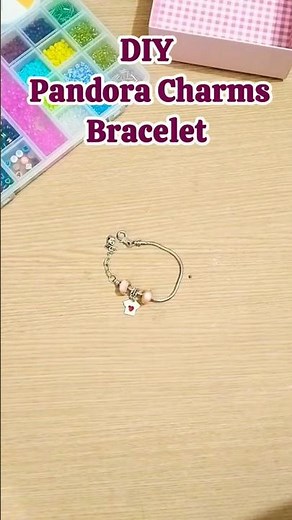 DIY aesthetic Pandora charms bracelet #shorts #viral #diy