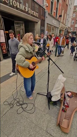 Zoe Clarke "She Sang Springsteen on Grafton Street and Everyone Stopped 🎤✨" #busking #graftonstreet