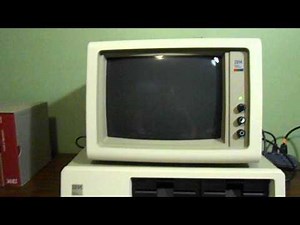 New Old Stock IBM PC 5150 Boot up test with DOS 1.1