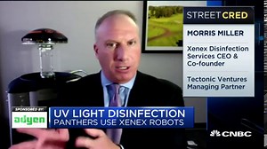 How Xenex's UV light disinfection robots work for the NFL's Carolina Panthers