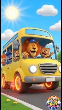 Wheels on the Bus Animal Version 🐾|Kids Song 🚍| Kids Baby Zone #nurseryrhymes #babysongs