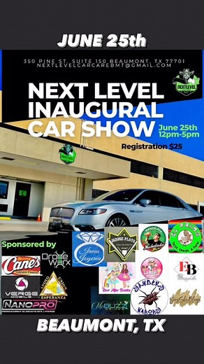 JUNE 25, 2023 - CAR MEET GRAND OPENING - BEAUMONT, TX Reposted from Facebook @next_levelcarcare #texasshowpromoters2023 #texasshowpromoters #texascarshow #txcarshow #texascarmeet #txcarmeet #texascarscene #texasbikeshow #txbikeshow #texasbikemeet #txbikemeet #texasbikescene #texastruckscene #texastruckshow #txtruckshow #texastruckmeet #txtruckmeet #tspbeaumont #tspbeaumonttx #tspjune2023 #tspjune252023 | Texas Show Promoters