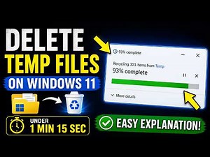 How to Remove Temp Files in Windows 11 | Clear Cache & Junk Files Fast