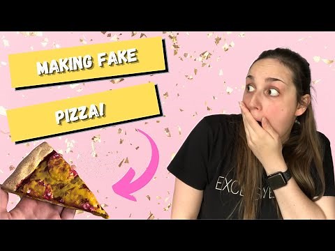 HOW TO MAKE FAKE PIZZA! Making Realistic Fake Pizza slices from Air Drying Clay for a prop!