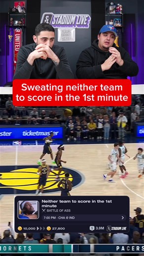 They really scored on the first possession 🤦‍♂️ Predict on sh*t you won't find anywhere else only on Stadium Live 📲 #nba #indiana #charlotte #lameloball
