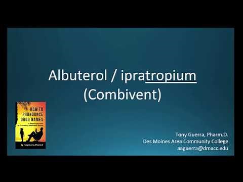 (CC) How to Pronounce albuterol with ipratropium (Combivent) Backbuilding Pharmacology