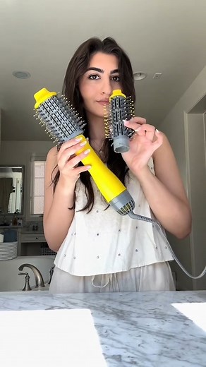 Drybar on Instagram: "Looking to update your blow-dryer brush? The Triple Shot Interchangeable Blow-Dryer Brush is all you need to achieve all the blowout looks on your mood board ‍♀️✨ : @alaiiiiiiii #thedrybarway #drybar #athomeblowout"