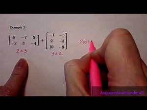 Matrix Addition and Subtraction