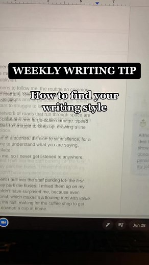 Do you want your writing to stand out? Here’s how to find your own individual writing style! #writer #writertok #author #authorsoftiktok #writingtips #writersoftiktok