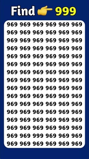 Find The Odd Number 999 #findtheoddnumber #shorts #maths #riddle #puzzle #viral #viralshorts #quiz