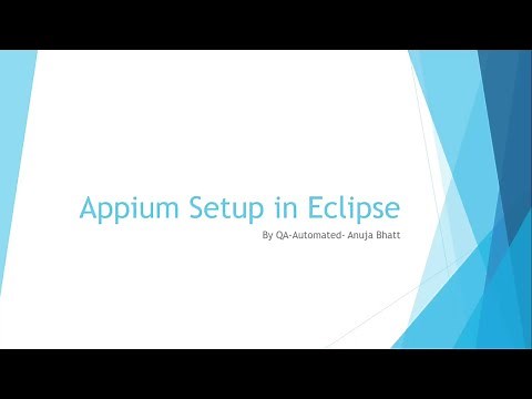 Appium Setup with Eclipse in Windows