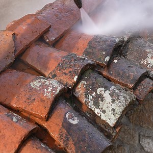 Pressure Washing Rustic Roof Tiles | DIY & Crafts