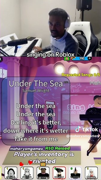 I'm back with Roblox content! I tried singing on Sing It: Karaoke Battles for the first time #roblox #robloxvoicechat #robloxvc #robloxsingit #singitroblox