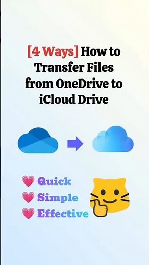 [4 Ways] How to Transfer Files from OneDrive to iCloud Drive