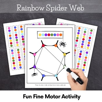Fine Motor Sequencing Game: Create a Spider Web to Develop Visual Perception