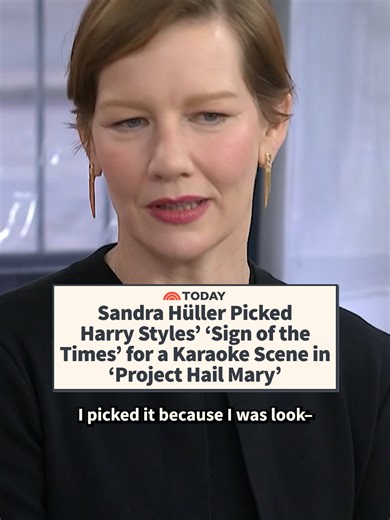 Sandra Hüller has a karaoke scene in #ProjectHailMary where she sings Harry Styles'