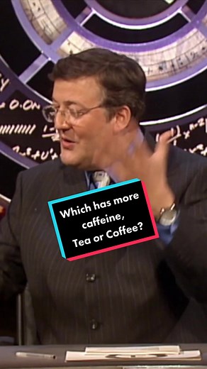 From QI series B, Ep.8 where #StephenFry and #AlanDavies discuss the caffeine content of #tea & #coffee - #qi #facts