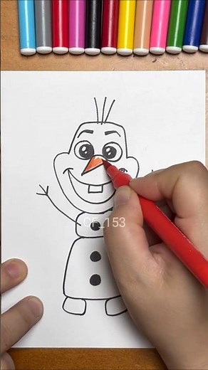 How to Draw a Cute Snowman ☃️ Easy Winter Drawing Tutorial