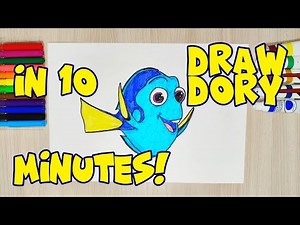 How to Draw Dory from Finding Nemo! 🐟 Step-by-Step Disney Pixar Tutorial