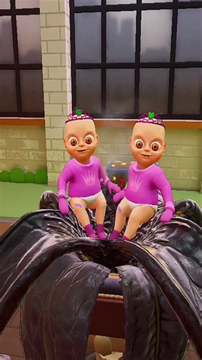 Babysitting 2 Princess Babies In PINK | Crown Childcare #shorts #crownschildcare #thebabyinyellow