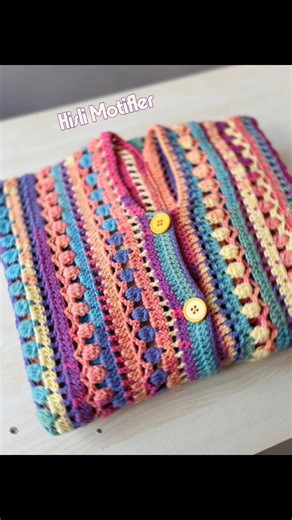 Şeker Tadında Bir Hırka Bırakıyorum 🍭🧶🌸#handmade #handmadewithlove #knittig #örgü #keşfet