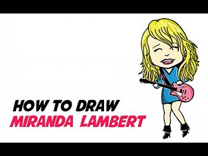 How to Draw Country Singer Miranda Lambert (Cartoon or Chibi Style)