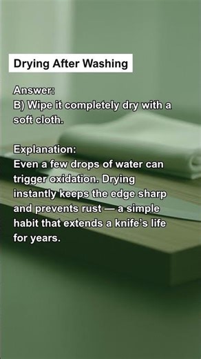 Drying After Washing