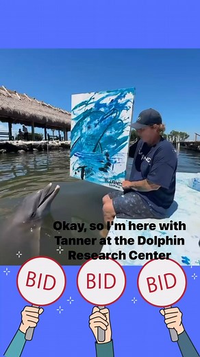 Wyland collaborated with several of the bottlenose dolphins at Dolphin Research Center to create one-of-a-kind paintings! Support Dolphin Research Center and Wyland Foundation❤🐬 Those creations are available for bidding NOW https://dolphins.org/membership_and_donations?aid=1 Auction ends Saturday, June 29th at 6:00pm EST #wyland #ocean #dolphins #dolphinart #marinemammals #oceanart #artist #famousartist #wylandgalleries #wylandart #painting #acrylic #animallover #animalartist #animalart #artist