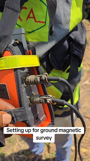 Setting up the ground magnetometer to begin data acquisition , every measurement brings us closer to unlocking the subsurface story beneath our project area. Precision, patience, and science at work. #NCGideon #GeophysicsInTheField #MagSurvey #ExplorationGeology #MiningNigeria | NC Gideon