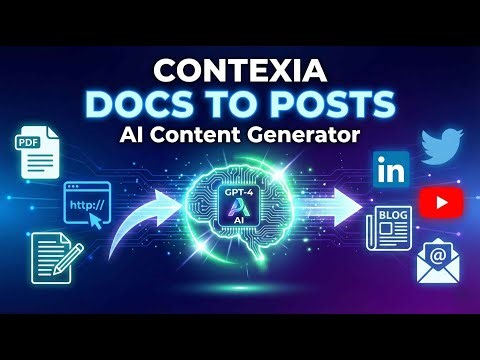 CONTEXIA: Docs to Social Media Content in Seconds (Built with NextJS, Django, and GPT-4)