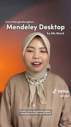 Tutorial Menghubungkan Mendeley ke Microsoft Word