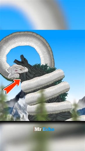 Godzilla Earth vs The World Serpent #godzilla #youtubeshorts