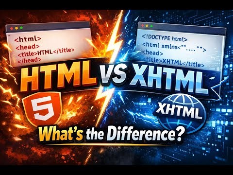 HTML vs XHTML: What’s the Difference? | HTML Tutorial #33