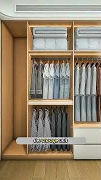 Luxury Wardrobe Design That Maximizes Every Inch of Space! ✨
