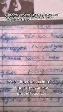Esperaban En La Oscuridad | Kursk