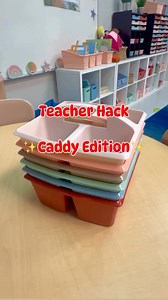 ✨ Teacher Hack: Caddy Edition! ✨ Keep your classroom organized with these colorful, stackable caddies. Perfect for all your supplies! 🌿🌸🪴Shop now: https://bit.ly/3UXc8TM | Really Good Stuff