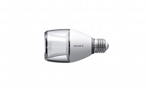 sony designs an elementary LED light bulb with a compact wireless speaker