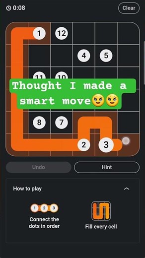 LinkedIn Zip #212 Today's Solution #zip #puzzle #connectthedots #15thoct25