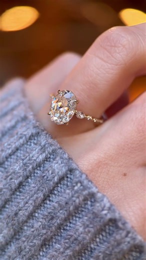 Old Mine Cut Diamond Chorus Ring