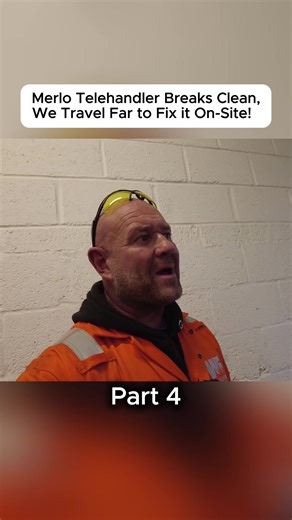 Merlo Telehandler Breaks Clean, We Travel Far to Fix it On Site! #weldlikeapro #welderlife #trucker #fabricator