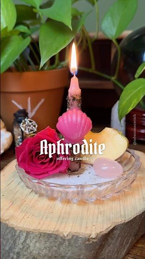 Aphrodite Devotional Candle | Honor the Goddess of Love and Beauty