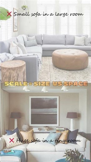 Scale And Proportion In Interior Design I #designprinciples #scale #proportion #shorts
