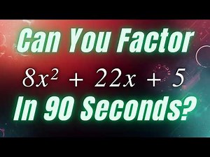 The BEST Way to Practice Factoring | Episode 8 | Box Method & AC Method | A is Bigger than 1