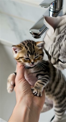 I Think My Soap Dispenser Is Glitching 🤔 Watch This Weird Soap Trick #cat #funny #pets