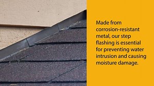 Gibraltar Building Products 4 in. x 4 in. x 8 in. Galvanized Steel Step Flashing Black (50-Pack) 4X4X8GALVBL-50