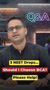 😱 Failed NEET? Switch to BCA & Start Your IT Career | Full Roadmap #bca #neet #qna