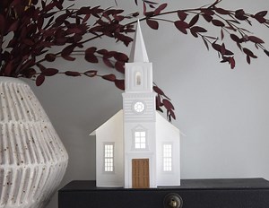 Church SVG Template for Cricut: House Paper Luminary, Christmas Village (digital Download) - Etsy