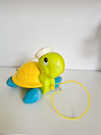 Vintage Fisher Price Pull-along Turtle, 1977 - Etsy
