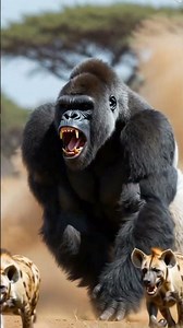 Gorilla vs Hyenas | Epic 8K Wildlife Battle | Ultra-Realistic Cinematic Scene